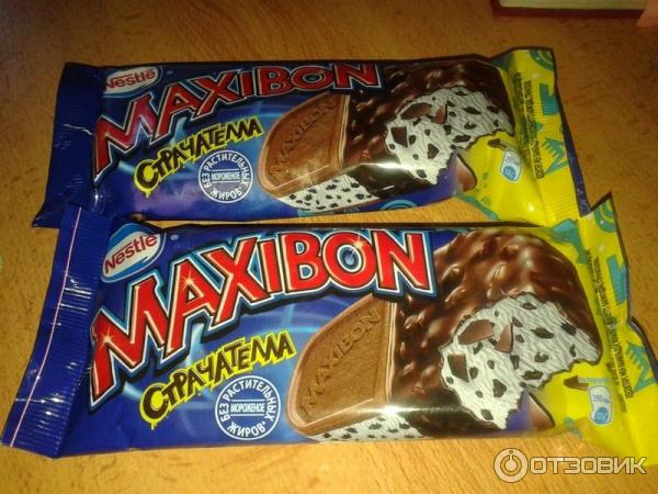 Maxibon пломбир страчателла