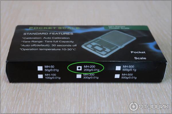 Ювелирные весы Pocket Scale MH-200 200g/0.01g фото