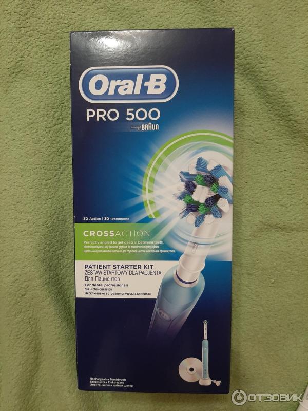 Электрическая зубная щетка Oral-B Pro 500 CrossAction фото