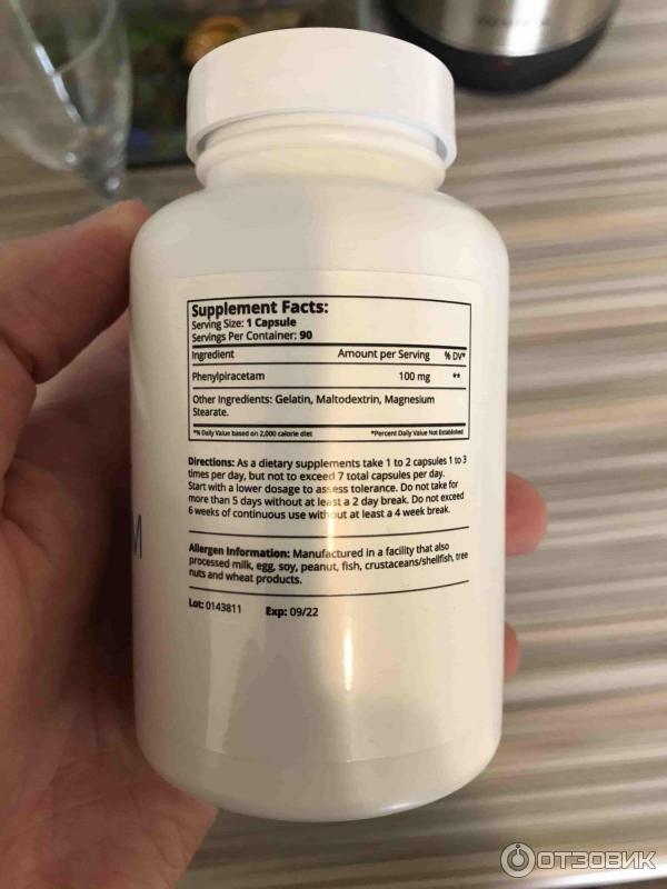 Препарат SNS Smart Powders Phenyl-piracetam фото