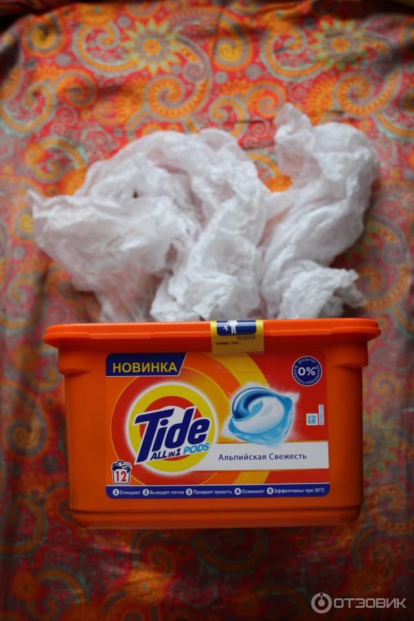 Капсулы для стирки Tide All in 1 Pods Альпийская свежесть фото