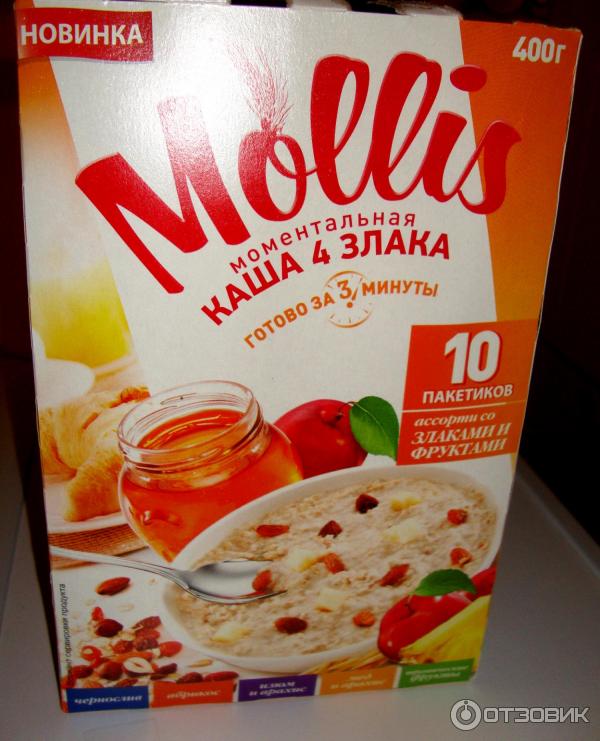 Моментальная каша Mollis 4 злака фото