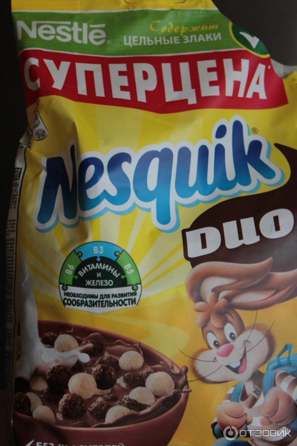 Готовый завтрак Nesquik Duo Nestle фото