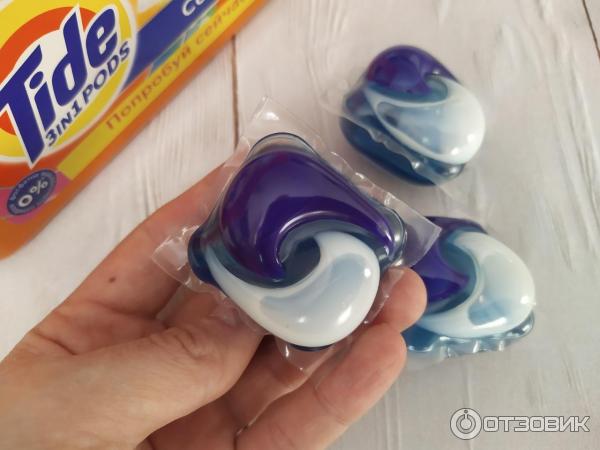 Капсулы для стирки TIDE 3 in1 PODS Color фото