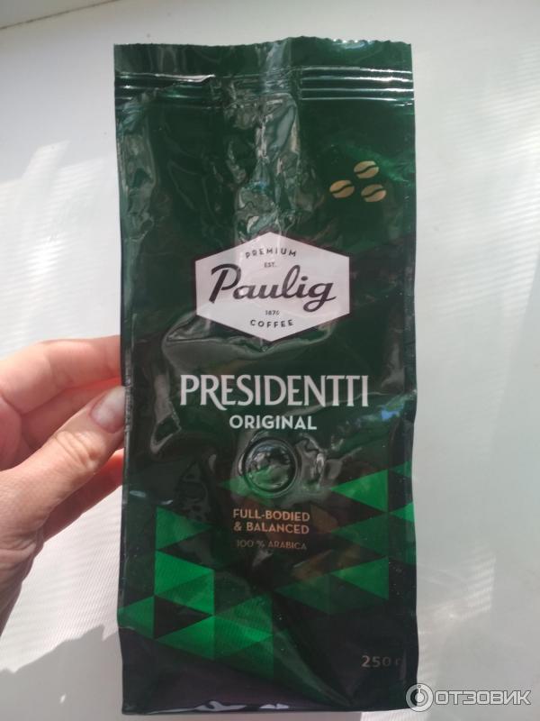 Кофе в зернах Paulig Presidentti Original фото