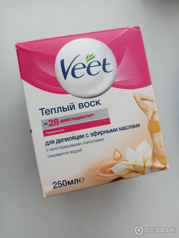 Теплый воск для депиляции Veet с эфирными маслами фото