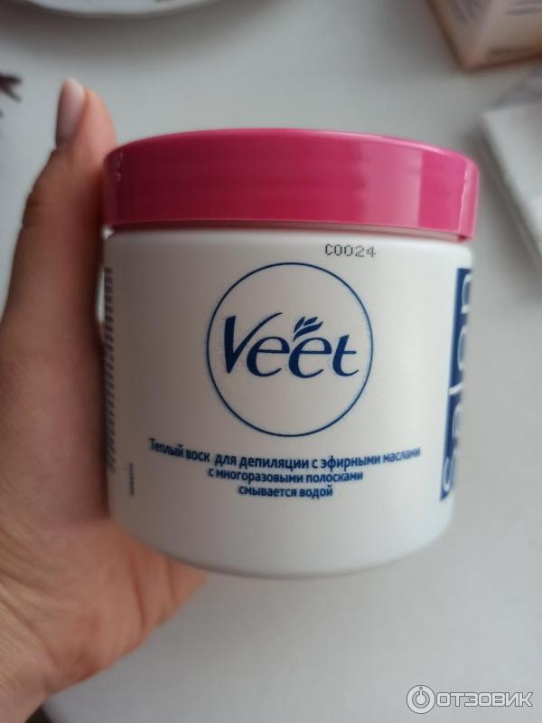 Теплый воск для депиляции Veet с эфирными маслами фото