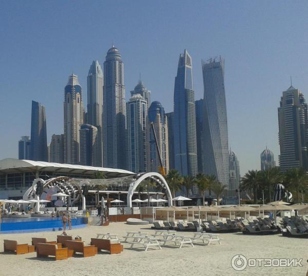 Пляж Dubai Marina beach (ОАЭ, Дубай) фото