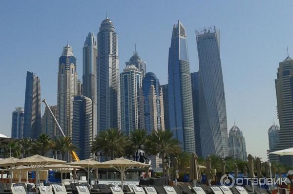 Пляж Dubai Marina beach (ОАЭ, Дубай) фото