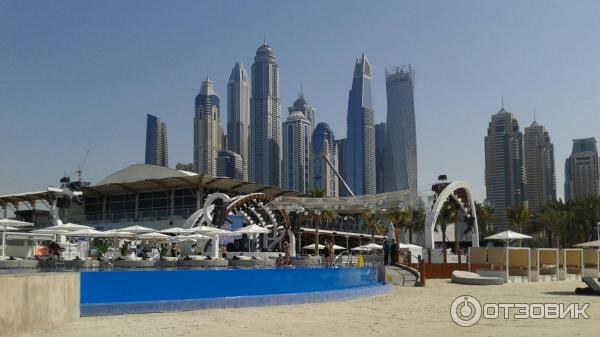 Пляж Dubai Marina beach (ОАЭ, Дубай) фото