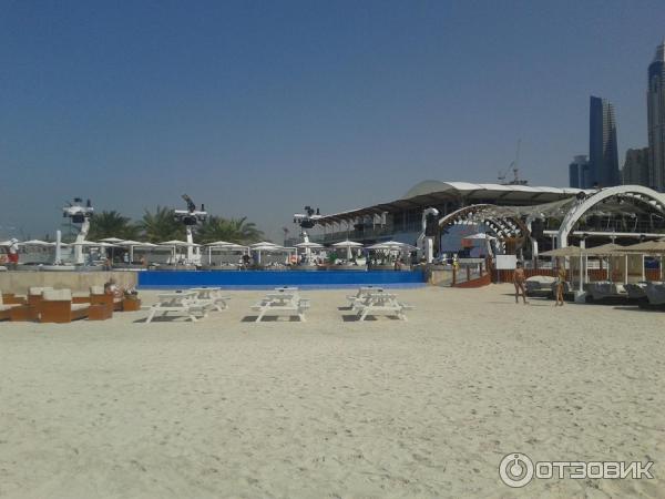 Пляж Dubai Marina beach (ОАЭ, Дубай) фото