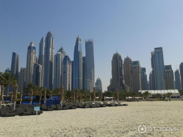 Пляж Dubai Marina beach (ОАЭ, Дубай) фото