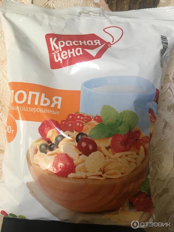 Хлопья кукурузные глазированные Красная цена фото