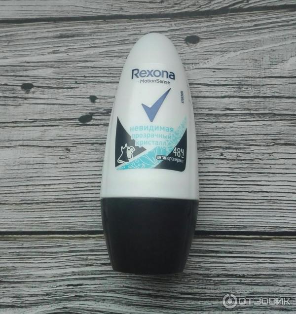 Антиперспирант шариковый Rexona Motionsense невидимая Прозрачный кристалл против белых следов и желтых пятен фото