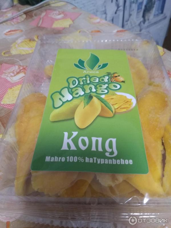 Манго сушеное Kong Dried mango фото