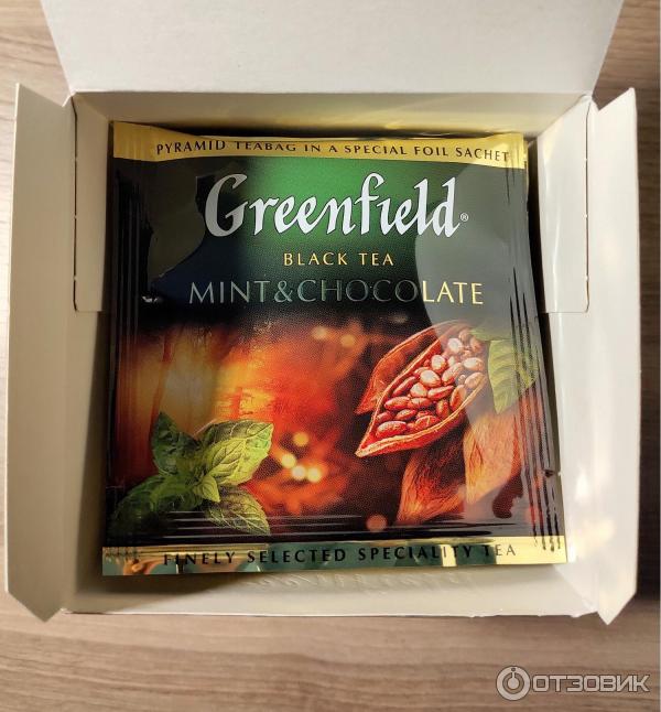 Чай Greenfield Mint and Chocolate в пирамидках фото