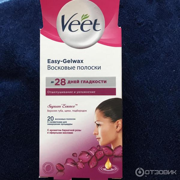 Восковые полоски Veet Naturals для лица фото