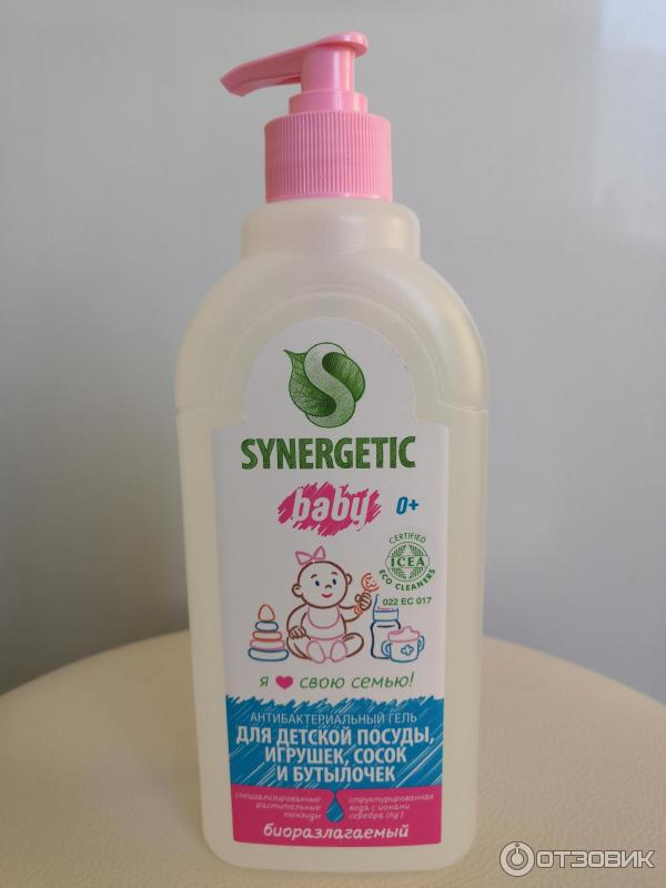 Гель Synergetic Baby для детской посуды, игрушек, сосок и бутылочек фото