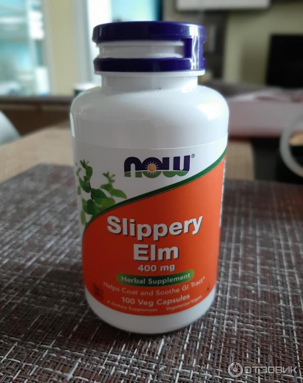 БАД Now Foods Скользкий вяз Slippery Elm фото