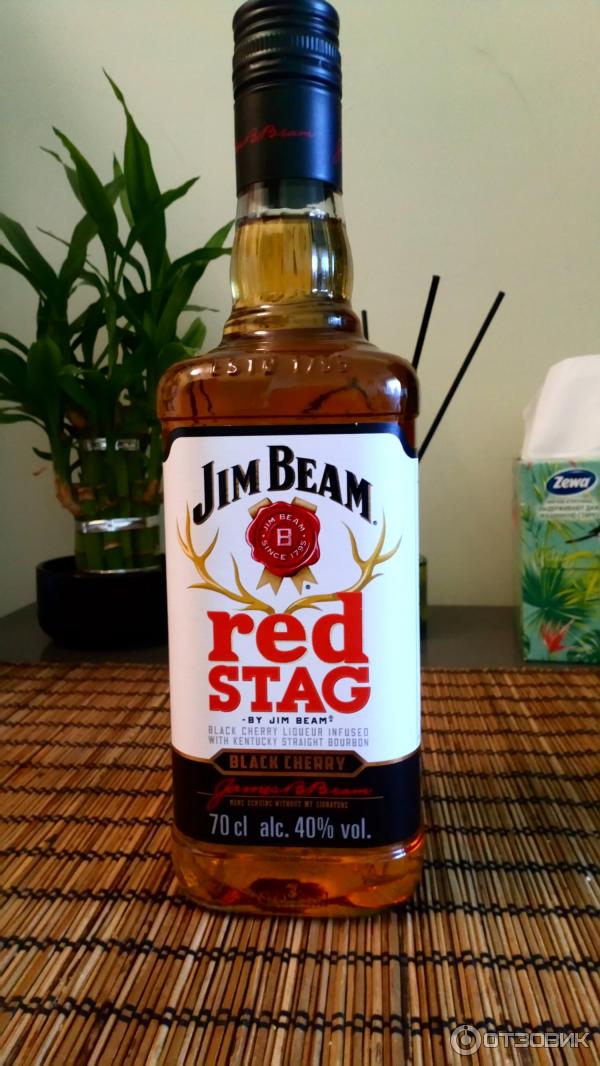 Бурбон Jim Beam Red Stag Black Cherry фото