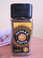 Кофе растворимый Черная карта Gold фото