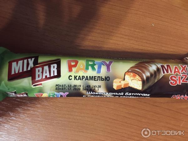 Шоколадный батончик Mixbar Party фото