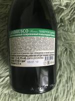 Винный напиток газированный Вагрус, LAMBRUSCO BIANCO белое полусладкое фото