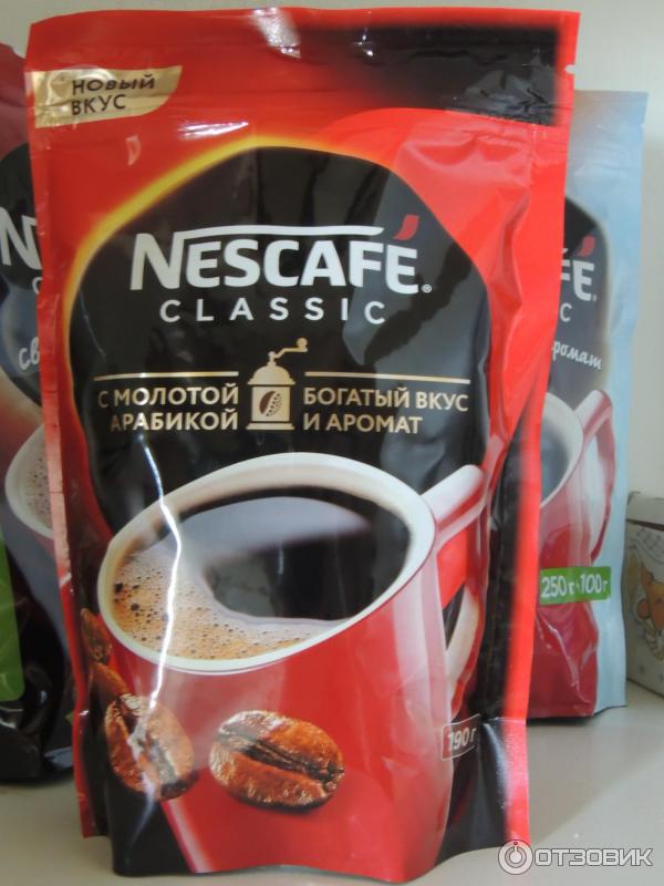 Растворимый кофе Nescafe с молотой Арабикой фото