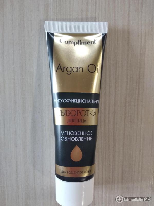 Лифтинг-маска для лица и шеи Compliment Argan Oil Золотое сияние фото