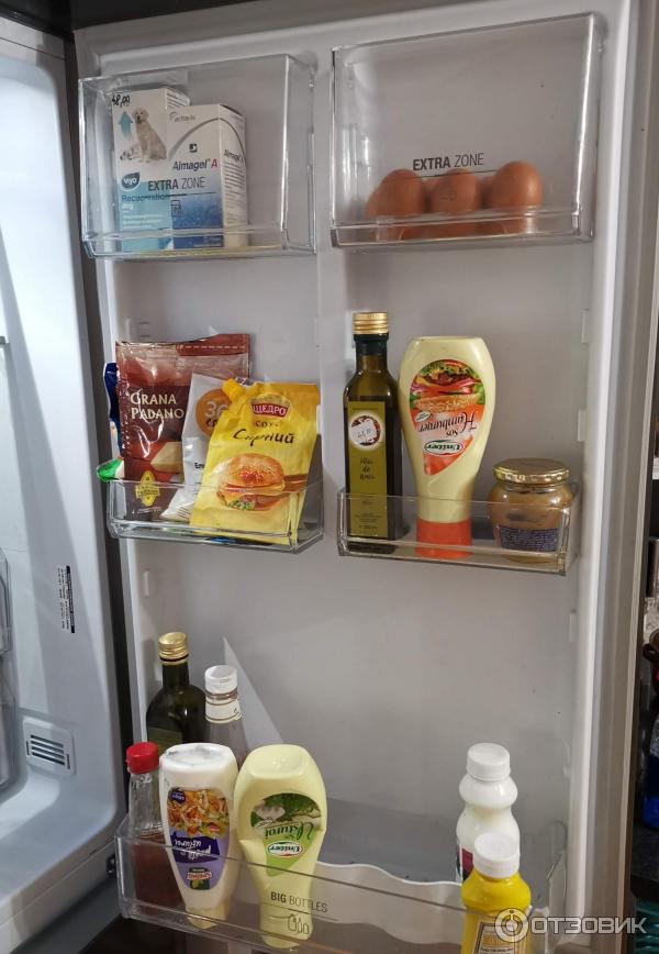 Хранение продуктов на двери