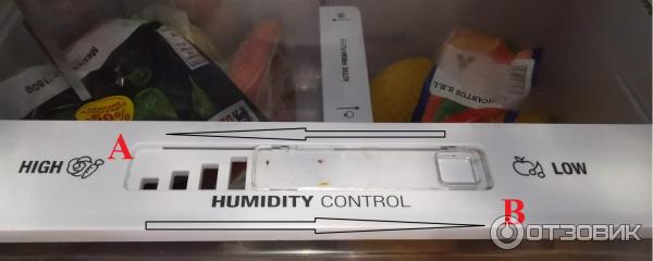 переключатель положения HUMIDITY CONTRAL