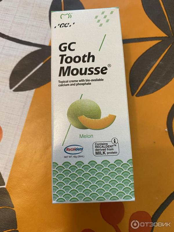 Отзыв о Профессиональный стоматологический крем GC Tooth Mousse Помогает снизить