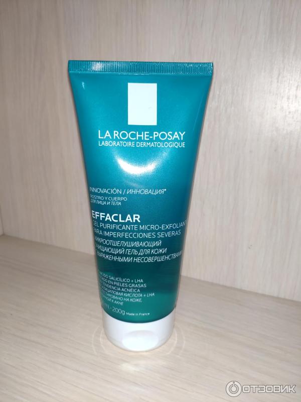 Микроотшелушивающий очищающий гель effaclar la roche posay