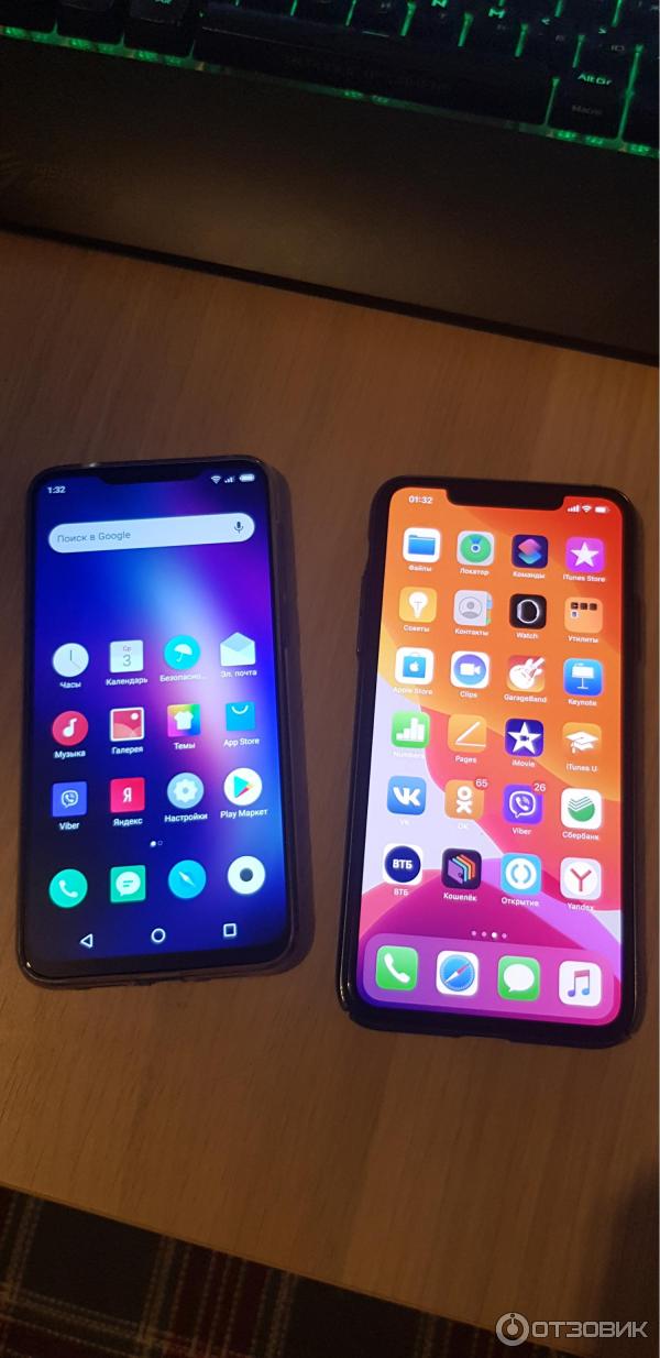 MEIZU X8 и iPhone 11 Pro Max