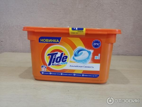 Упаковка капсул Tide all in 1 pods Альпийская Свежесть