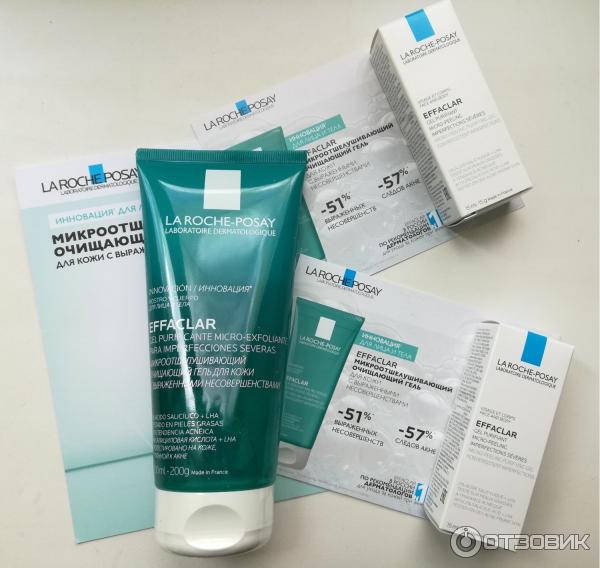 Микроотшелушивающий очищающий гель effaclar la roche posay