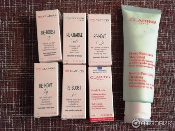 Очищающий пенящийся крем Clarins с экстрактом хлопка для жирной и комбинированной кожи фото