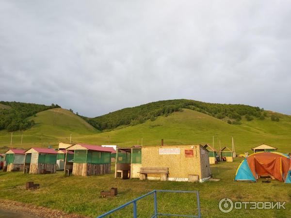 Нугушское водохранилище с палатками