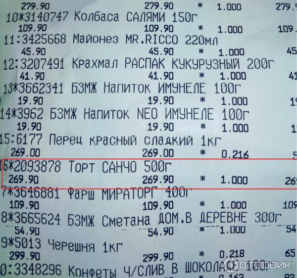 Торт бисквитный Фили Бейкер Санчо фото