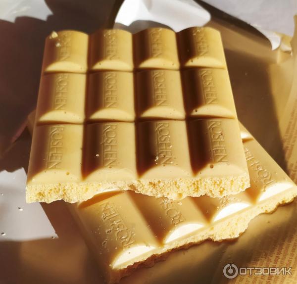 Белый пористый шоколад фото Отзыв о Шоколад Roshen "Caramel Bubble" Обожаю белый пористый.