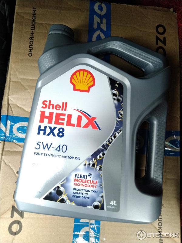 Синтетическое моторное масло Shell Helix HX8 5w-40 фото