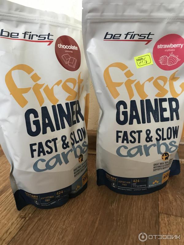 First gainer. First gainer. First gainer. Гейнер be first. Be first gainer fast & slow carbs.