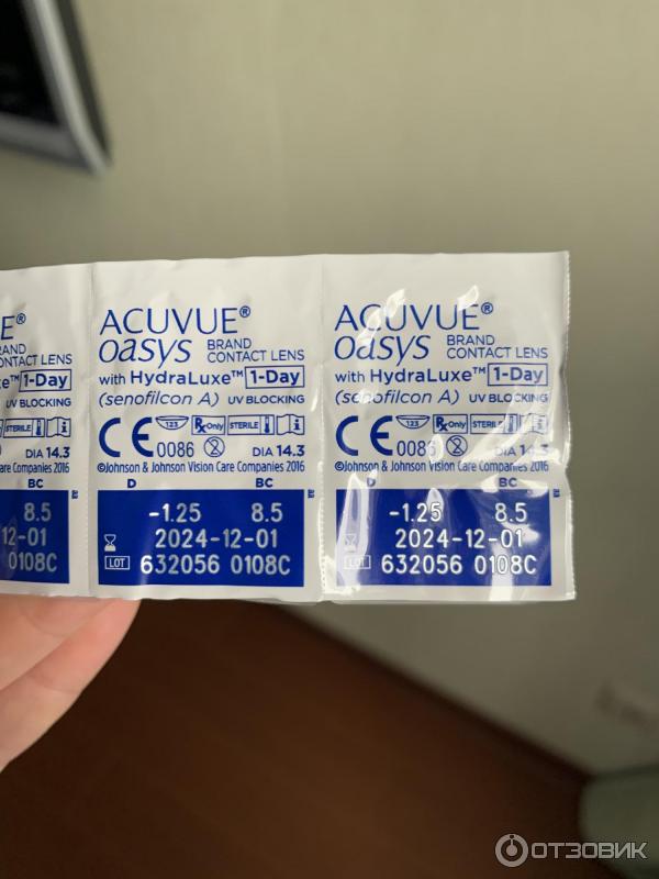 Контактные линзы Acuvue Oasys 1-Day with HydraLuxe фото