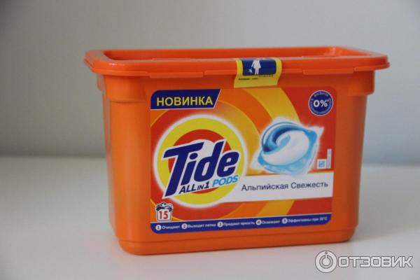 Капсулы для стирки Tide 3in1 Альпийская свежесть фото