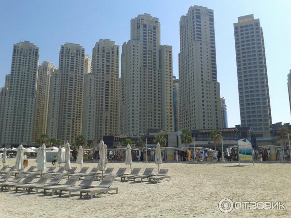 Пляж Jumeirah Beach Residence (ОАЭ, Дубай) фото