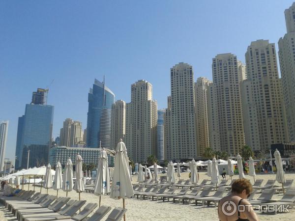 Пляж Jumeirah Beach Residence (ОАЭ, Дубай) фото