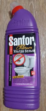 Санитарно-гигиенический гель Sanfor Chlorum для ванн и унитазов фото