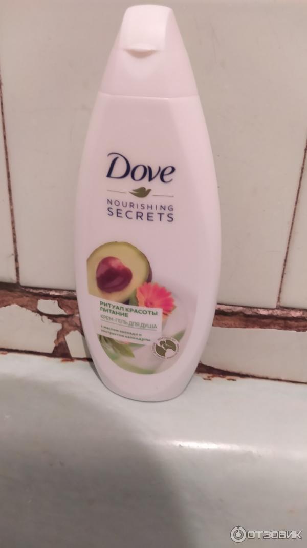 Гель для душа Dove Nourishing Secrets с маслом авокадо и экстрактом календулы фото