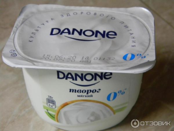 Творог мягкий Danone обезжиренный 0% фото