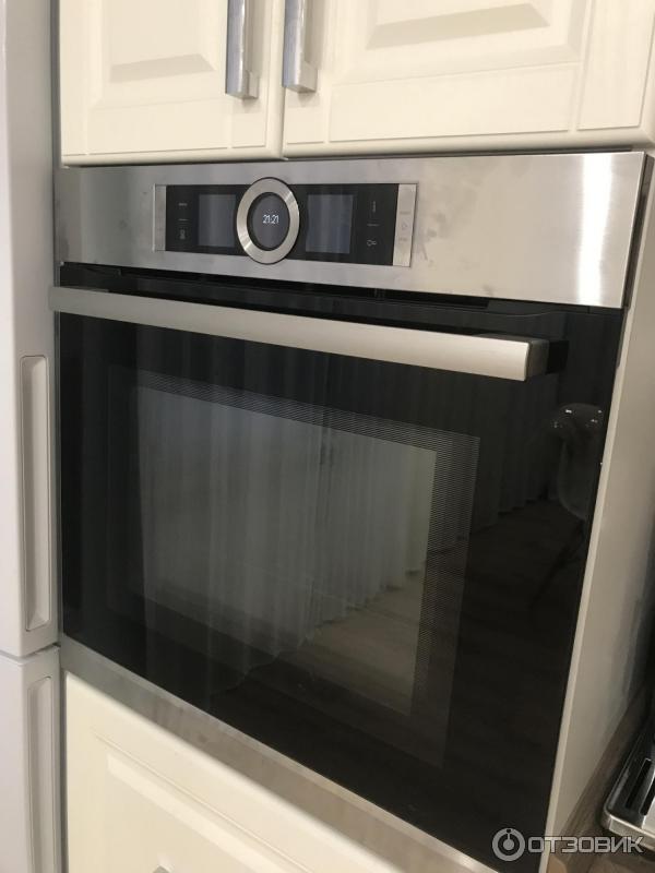 Отзыв о Духовой шкаф Bosch CMG636BW1 с функцией СВЧ | Красивый ...